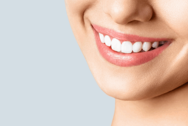 close up of woman's smile